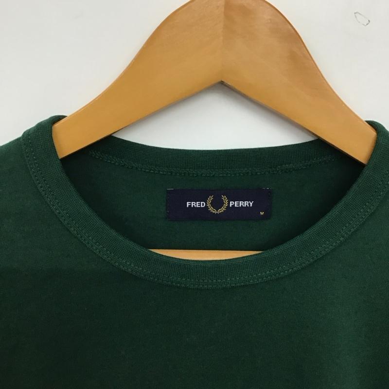 フレッドペリー FRED PERRY Tシャツ 半袖 半袖カットソー プリントTシャツ クルーネックカットソー M ロゴ、文字 紺 / ネイビー / navy メンズ USED 古着 中古 10157778