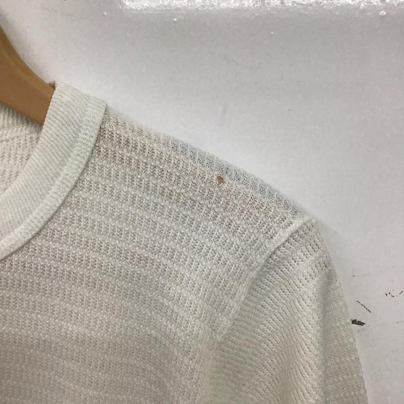 ヘインズ HANES カットソー 長袖 長袖カットソー 無地カットソー クルーネック M 無地 白 / ホワイト / white メンズ USED 古着 中古 10157780