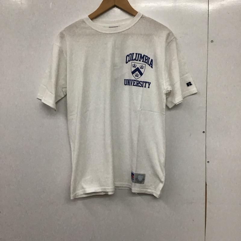 ラッセルアスレティック Russell Athletic Tシャツ 半袖 半袖カットソー プリントTシャツ クルーネックカットソー M ロゴ、文字 白 / ホワイト / white メンズ USED 古着 中古 10157781