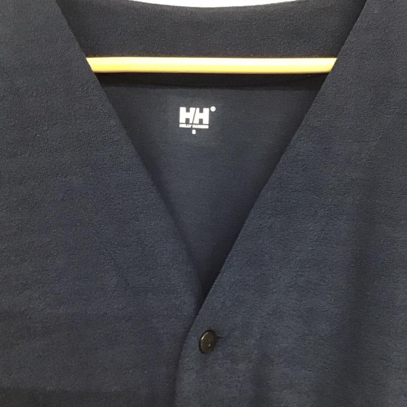 ヘリーハンセン HELLY HANSEN カーディガン 長袖 長袖カーディガン 前ボタン S 無地 紺 / ネイビー / navy メンズ USED 古着 中古 10157782