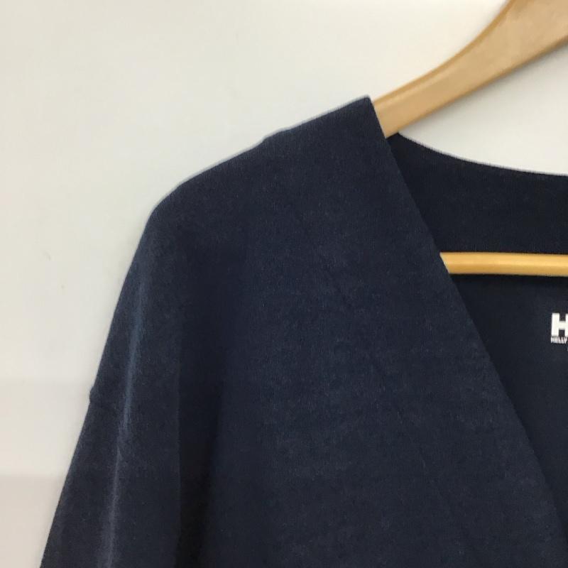 ヘリーハンセン HELLY HANSEN カーディガン 長袖 長袖カーディガン 前ボタン S 無地 紺 / ネイビー / navy メンズ USED 古着 中古 10157782