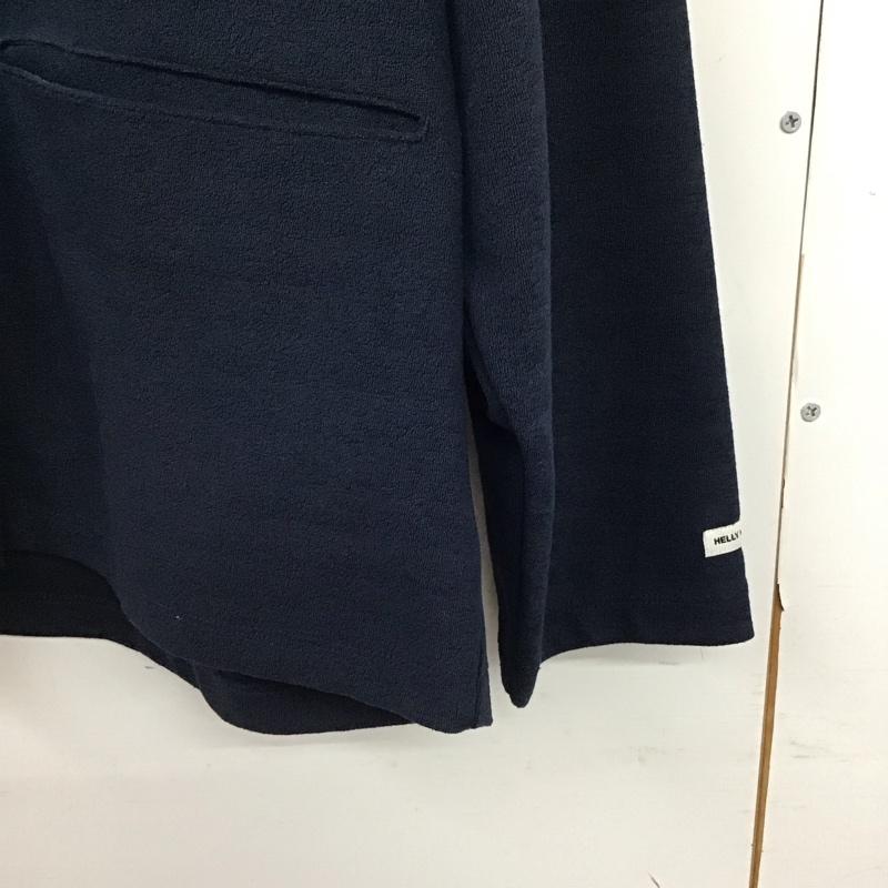 ヘリーハンセン HELLY HANSEN カーディガン 長袖 長袖カーディガン 前ボタン S 無地 紺 / ネイビー / navy メンズ USED 古着 中古 10157782