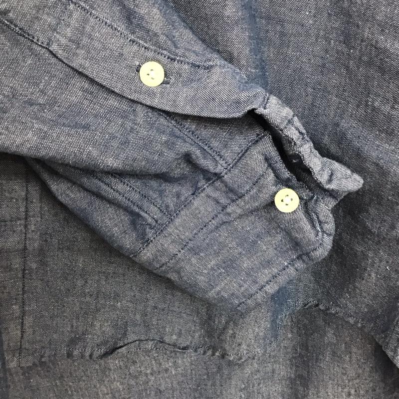 ポロバイラルフローレン Polo by RALPH LAUREN シャツ、ブラウス 長袖 長袖シャツ 無地シャツ カラーシャツ ボタンダウンシャツ ロゴ、文字 インディゴ / インディゴ / Indigo メンズ USED 古着 中古 10157783