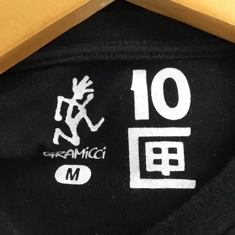 グラミチ GRAMICCI Tシャツ 半袖 半袖カットソー プリントTシャツ クルーネックカットソー M プリント 黒 / ブラック / black メンズ USED 古着 中古 10157784