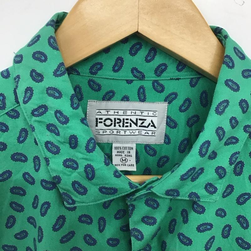 古着 USED シャツ、ブラウス 長袖 長袖シャツ プリントシャツ カラーシャツ M プリント 緑 / グリーン / green メンズ USED 古着 中古 10157785