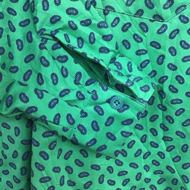 古着 USED シャツ、ブラウス 長袖 長袖シャツ プリントシャツ カラーシャツ M プリント 緑 / グリーン / green メンズ USED 古着 中古 10157785