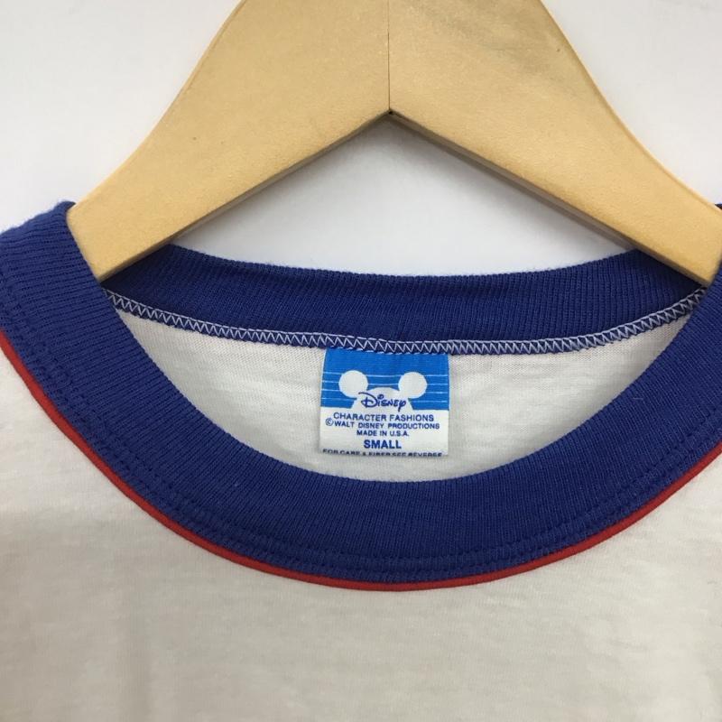 ディズニー Disney Tシャツ 半袖 半袖カットソー プリントTシャツ クルーネックカットソー S プリント 白 / ホワイト / white メンズ USED 古着 中古 10157793