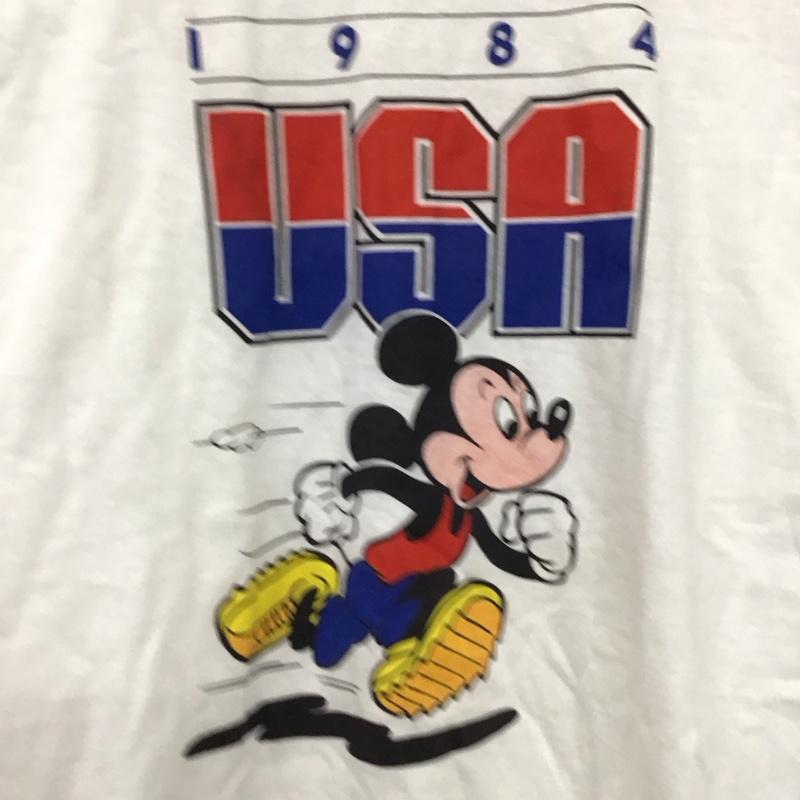 ディズニー Disney Tシャツ 半袖 半袖カットソー プリントTシャツ クルーネックカットソー S プリント 白 / ホワイト / white メンズ USED 古着 中古 10157793