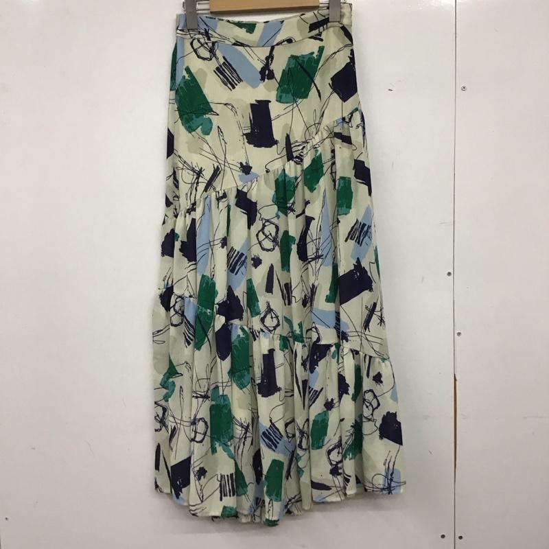 アズールバイマウジー AZUL BY MOUSSY スカート ロングスカート 250FSB31-178C MIX PAINT TIERED SKIRT M 総柄 マルチカラー / マルチカラー / multicolor レディース USED 古着 中古 10157794