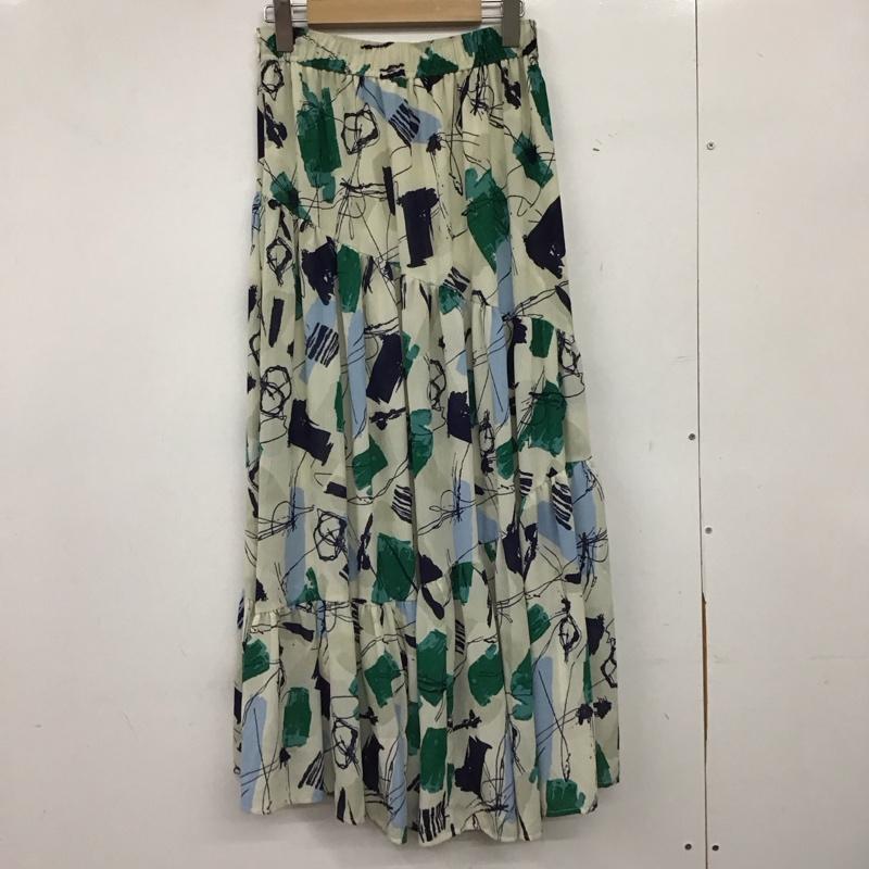 アズールバイマウジー AZUL BY MOUSSY スカート ロングスカート 250FSB31-178C MIX PAINT TIERED SKIRT M 総柄 マルチカラー / マルチカラー / multicolor レディース USED 古着 中古 10157794