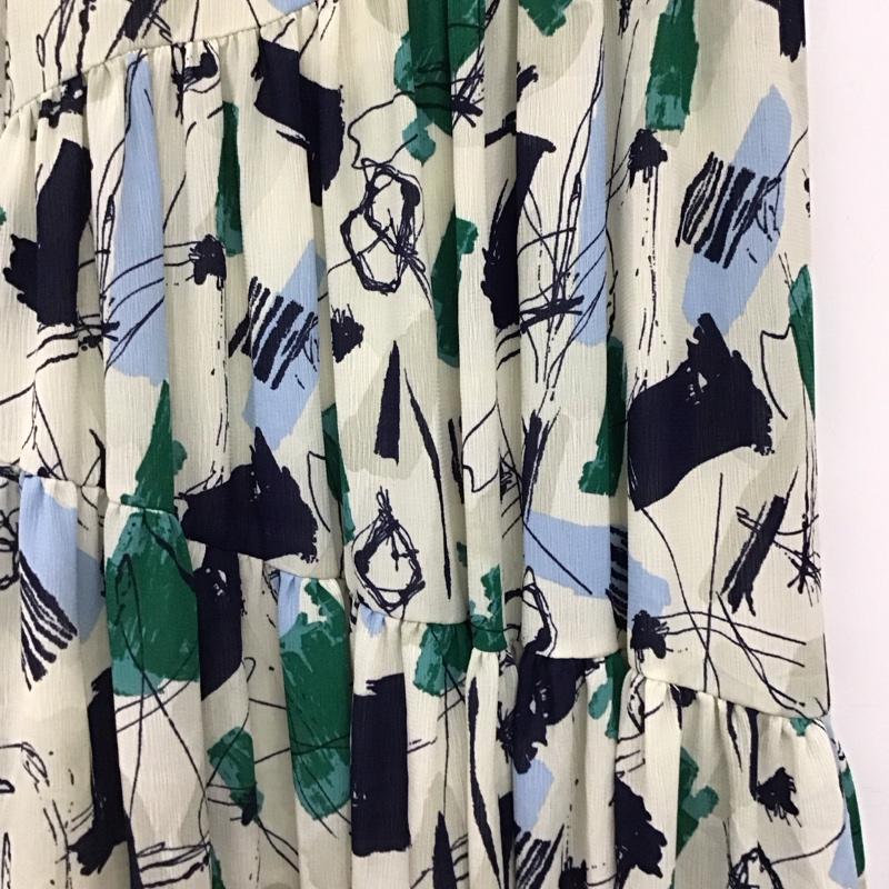 アズールバイマウジー AZUL BY MOUSSY スカート ロングスカート 250FSB31-178C MIX PAINT TIERED SKIRT M 総柄 マルチカラー / マルチカラー / multicolor レディース USED 古着 中古 10157794