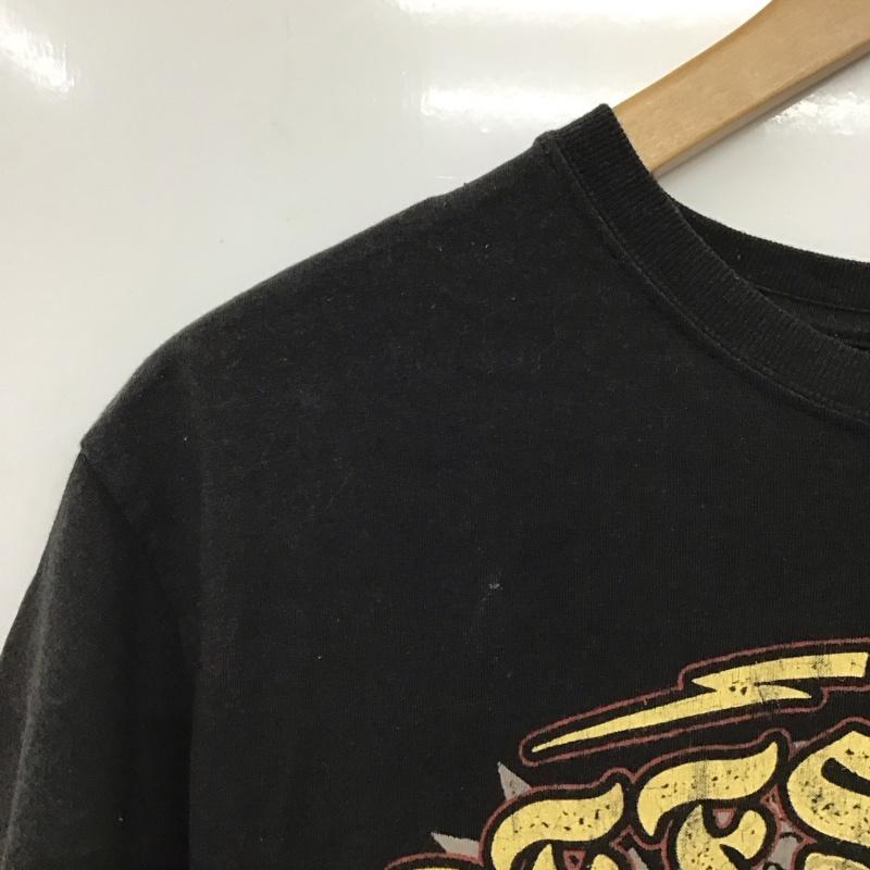 古着 USED Tシャツ 半袖 半袖カットソー プリントTシャツ クルーネックカットソー M ロゴ、文字 ダークグレー / ダークグレー / メンズ USED 古着 中古 10157795