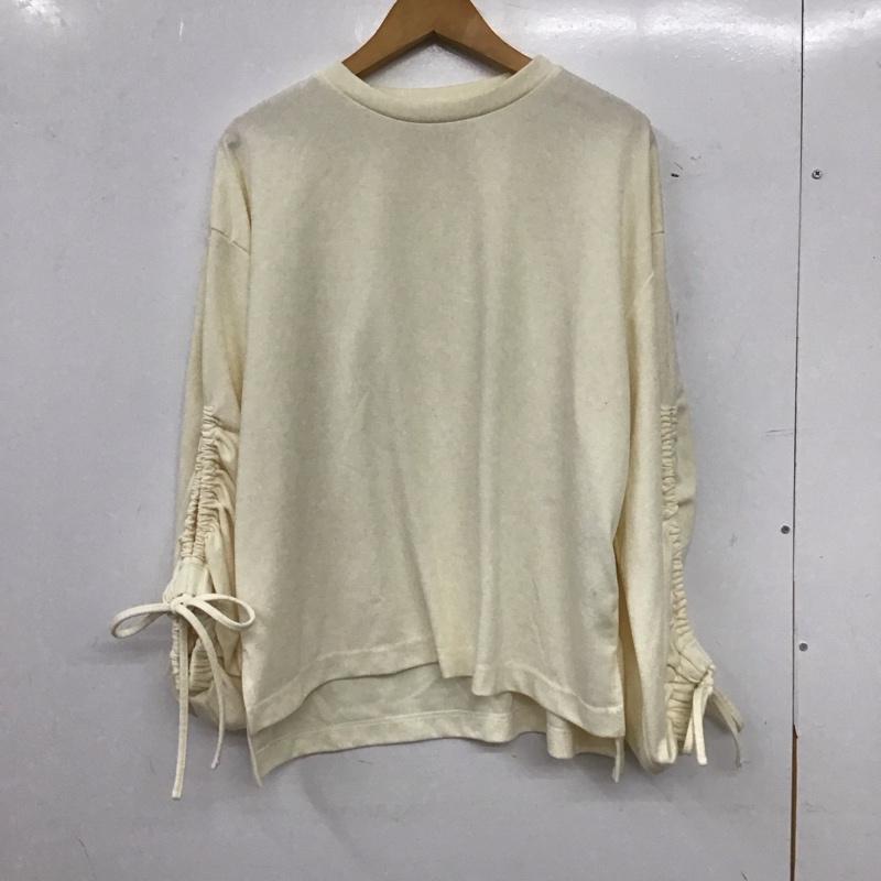 アズールバイマウジー AZUL BY MOUSSY カットソー 長袖 250FST80-254C プルオーバー SLEEVE DRAWSTRING PO FREE 無地 黒 / ブラック / black レディース USED 古着 中古 10157797