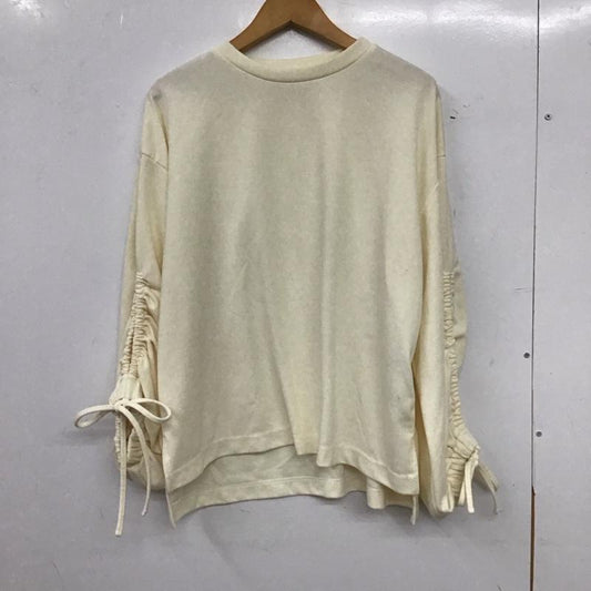 アズールバイマウジー AZUL BY MOUSSY カットソー 長袖 250FST80-254C プルオーバー SLEEVE DRAWSTRING PO FREE 無地 黒 / ブラック / black レディース USED 古着 中古 10157797