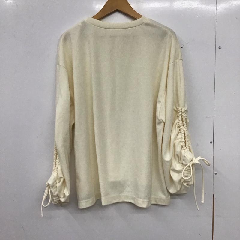 アズールバイマウジー AZUL BY MOUSSY カットソー 長袖 250FST80-254C プルオーバー SLEEVE DRAWSTRING PO FREE 無地 黒 / ブラック / black レディース USED 古着 中古 10157797