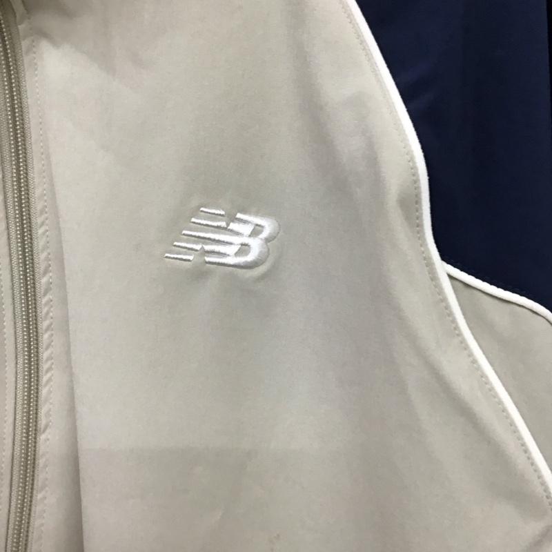 ニューバランス New Balance ジャケット、上着 ジャンパー、ブルゾン ジップアップジャケット ナイロンジャケット アウター L ロゴ、文字 ベージュ / ベージュ / beige メンズ USED 古着 中古 10157798