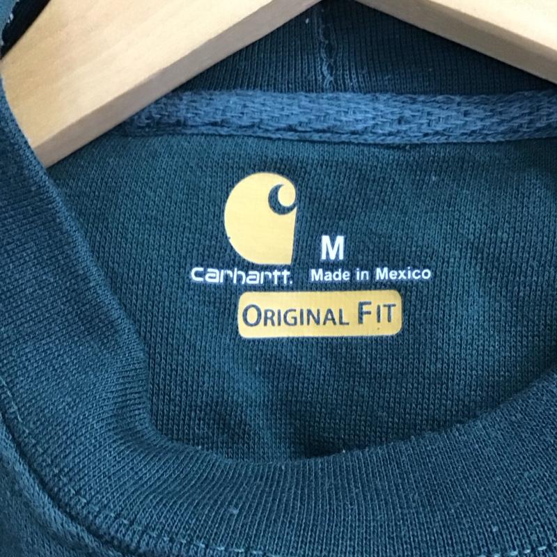 カーハート Carhartt トレーナー 長袖 長袖トレーナー スウェット クルーネック プルオーバー M ロゴ、文字 緑 / グリーン / green メンズ USED 古着 中古 10157803