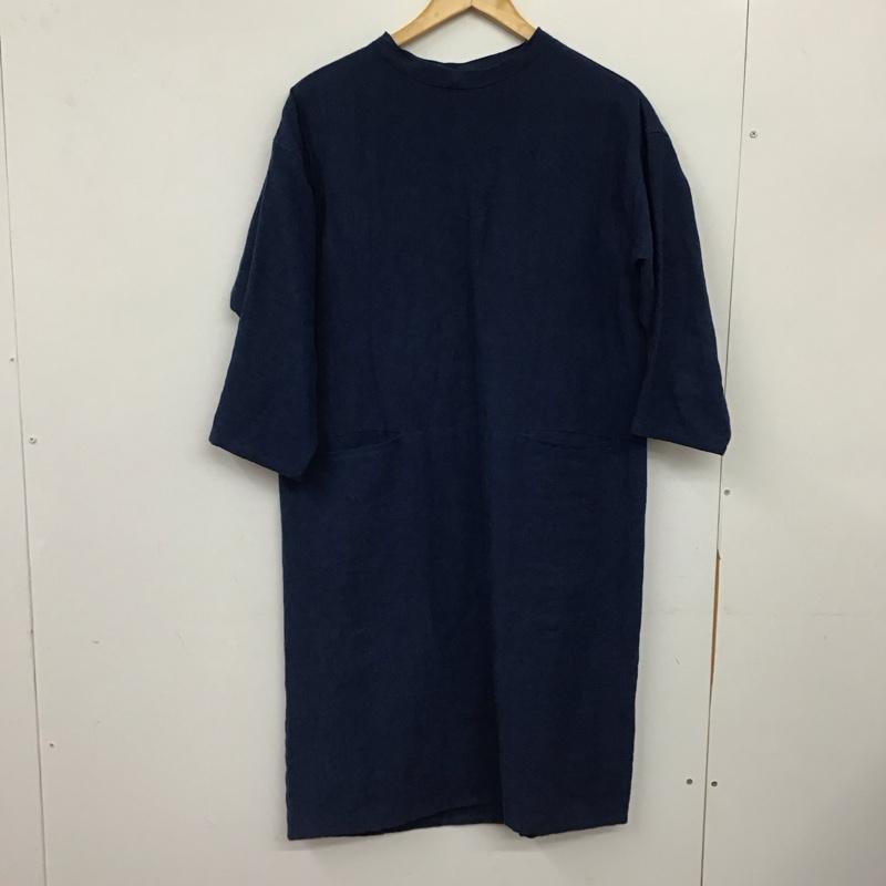 ナカガワマサシチショウテン 中川政七商店 ワンピース ロングスカート 無地 紺 / ネイビー / navy レディース USED 古着 中古 10157805