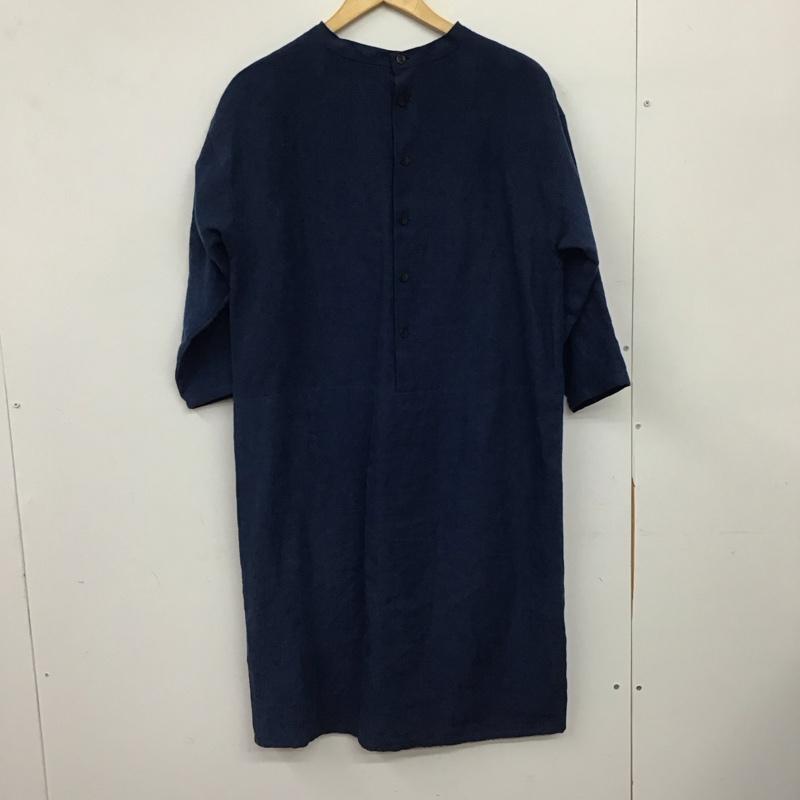 ナカガワマサシチショウテン 中川政七商店 ワンピース ロングスカート 無地 紺 / ネイビー / navy レディース USED 古着 中古 10157805
