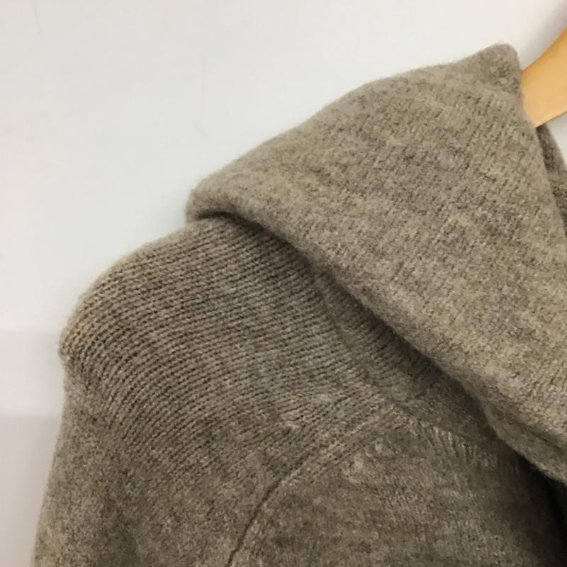 ザラ ZARA パーカー 長袖 ジップパーカー M 無地 茶 / ブラウン / brown レディース USED 古着 中古 10157806