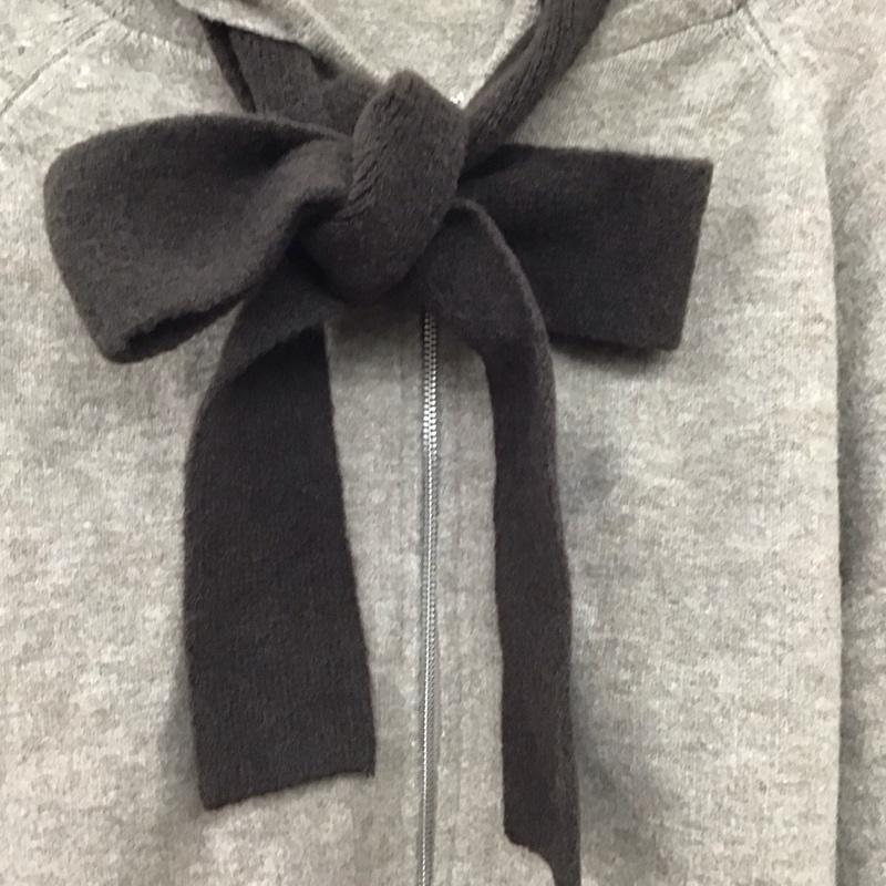 ザラ ZARA パーカー 長袖 ジップパーカー M 無地 茶 / ブラウン / brown レディース USED 古着 中古 10157806