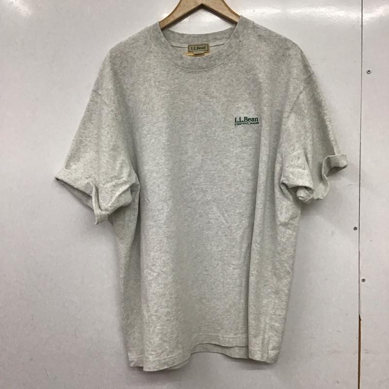 エルエルビーン L.L.Bean Tシャツ 半袖 半袖カットソー プリントTシャツ クルーネックカットソー L ロゴ、文字 灰 / グレー / gray メンズ USED 古着 中古 10157807
