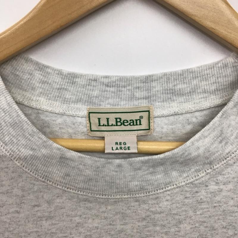 エルエルビーン L.L.Bean Tシャツ 半袖 半袖カットソー プリントTシャツ クルーネックカットソー L ロゴ、文字 灰 / グレー / gray メンズ USED 古着 中古 10157807