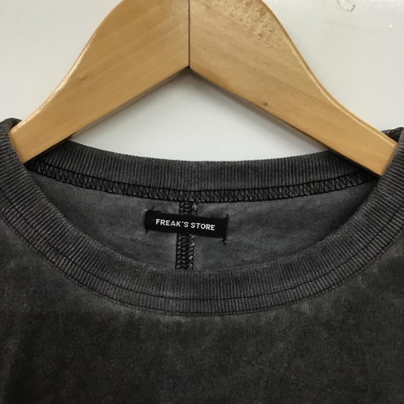 フリークスストア FREAK S STORE Tシャツ 半袖 半袖カットソー プリントTシャツ クルーネックカットソー M 無地 ダークグレー / ダークグレー / メンズ USED 古着 中古 10157811