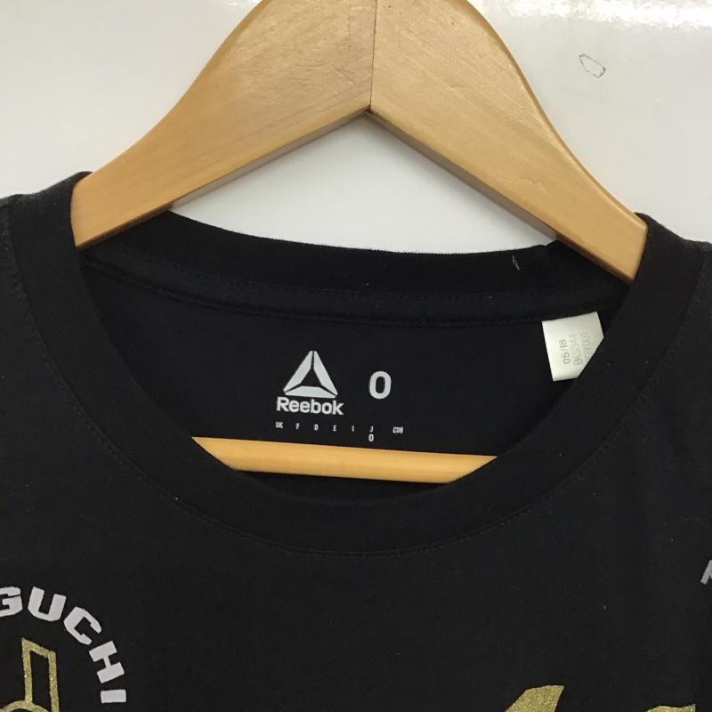 リーボック Reebok Tシャツ 半袖 半袖カットソー プリントTシャツ クルーネックカットソー 0 ロゴ、文字 黒 / ブラック / black メンズ USED 古着 中古 10157812