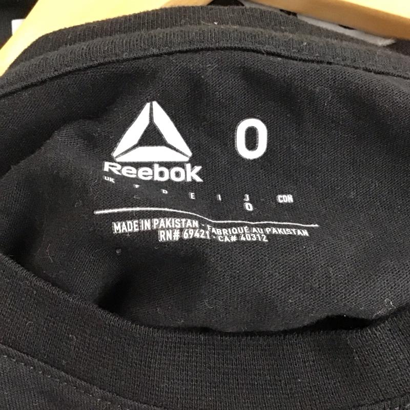 リーボック Reebok Tシャツ 半袖 半袖カットソー プリントTシャツ クルーネックカットソー 0 ロゴ、文字 黒 / ブラック / black メンズ USED 古着 中古 10157812
