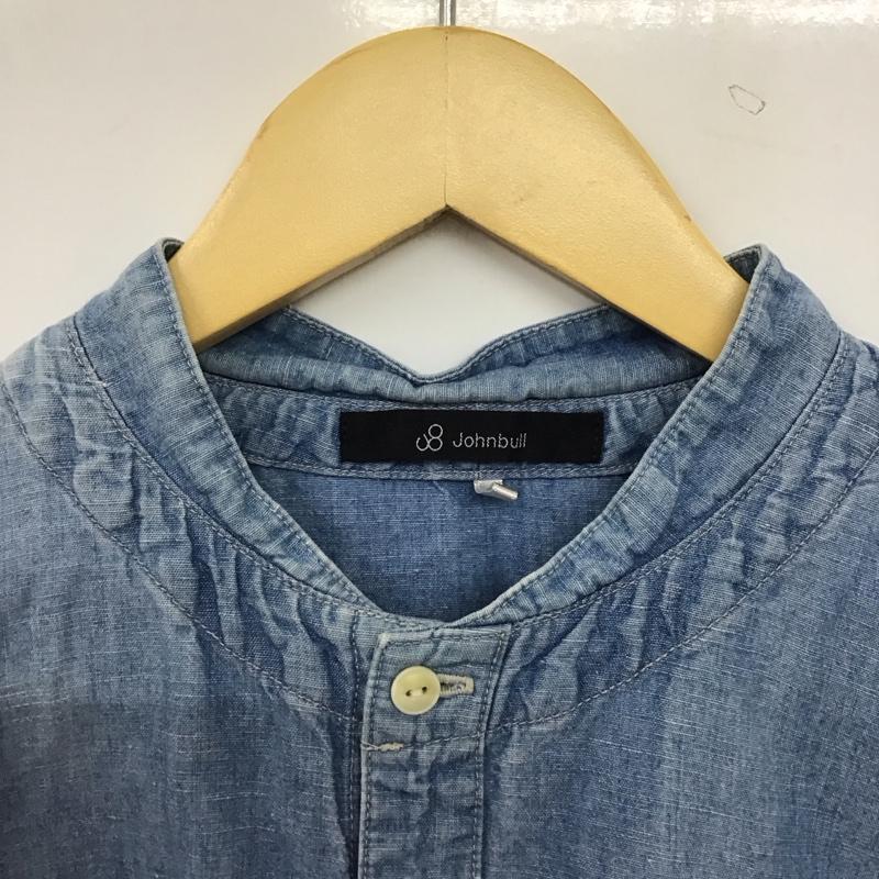 ジョンブル Johnbull シャツ、ブラウス 長袖 長袖デニムシャツ ノーカラーシャツ 長袖シャツ S 無地 インディゴ / インディゴ / Indigo メンズ USED 古着 中古 10157820