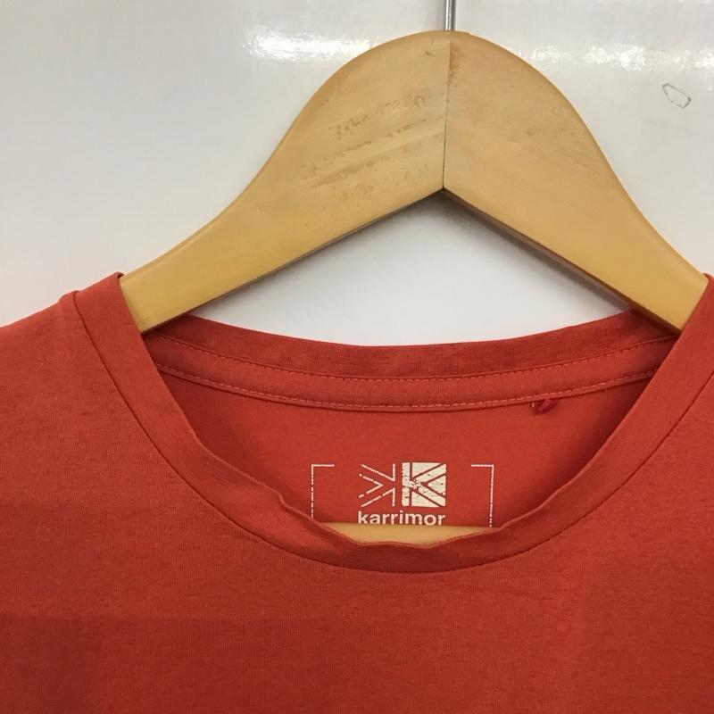 カリマー Karrimor Tシャツ 半袖 半袖カットソー プリントTシャツ クルーネックカットソー M ロゴ、文字 赤 / レッド / red メンズ USED 古着 中古 10157821