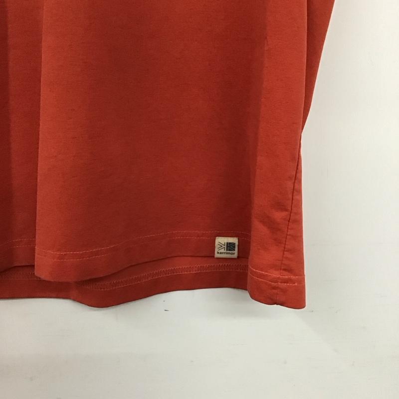 カリマー Karrimor Tシャツ 半袖 半袖カットソー プリントTシャツ クルーネックカットソー M ロゴ、文字 赤 / レッド / red メンズ USED 古着 中古 10157821