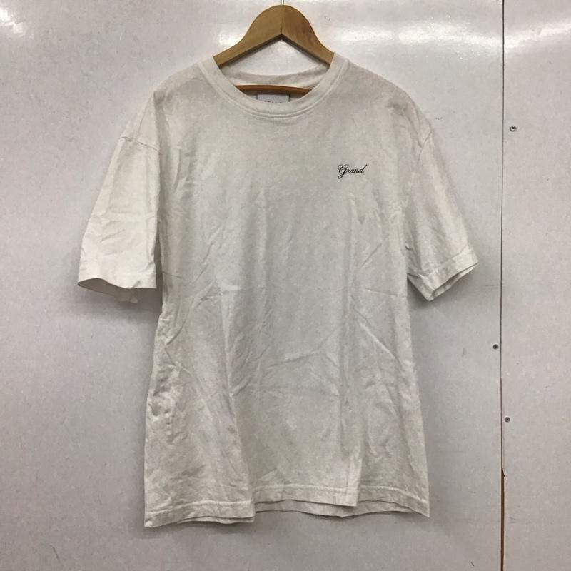 グランドコレクション Grand Collection Tシャツ 半袖 半袖カットソー プリントTシャツ クルーネックカットソー M ロゴ、文字 白 / ホワイト / white メンズ USED 古着 中古 10157827