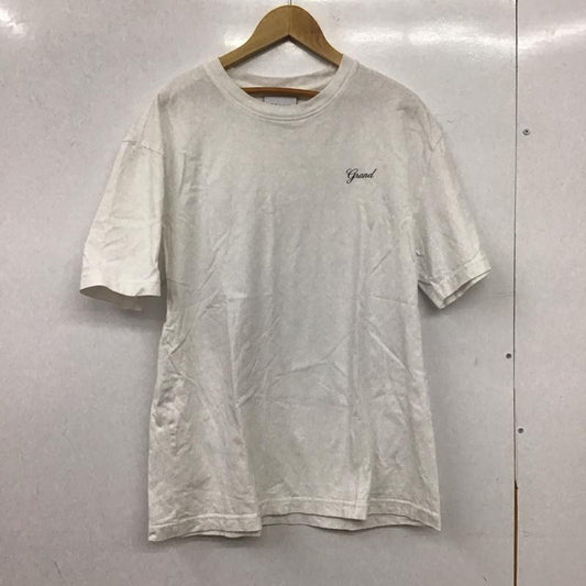 グランドコレクション Grand Collection Tシャツ 半袖 半袖カットソー プリントTシャツ クルーネックカットソー M ロゴ、文字 白 / ホワイト / white メンズ USED 古着 中古 10157827