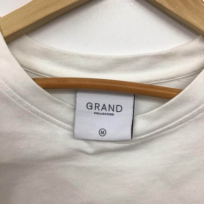 グランドコレクション Grand Collection Tシャツ 半袖 半袖カットソー プリントTシャツ クルーネックカットソー M ロゴ、文字 白 / ホワイト / white メンズ USED 古着 中古 10157827