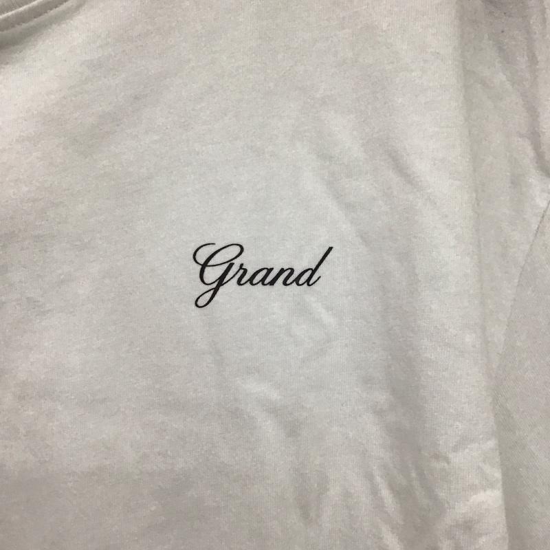 グランドコレクション Grand Collection Tシャツ 半袖 半袖カットソー プリントTシャツ クルーネックカットソー M ロゴ、文字 白 / ホワイト / white メンズ USED 古着 中古 10157827