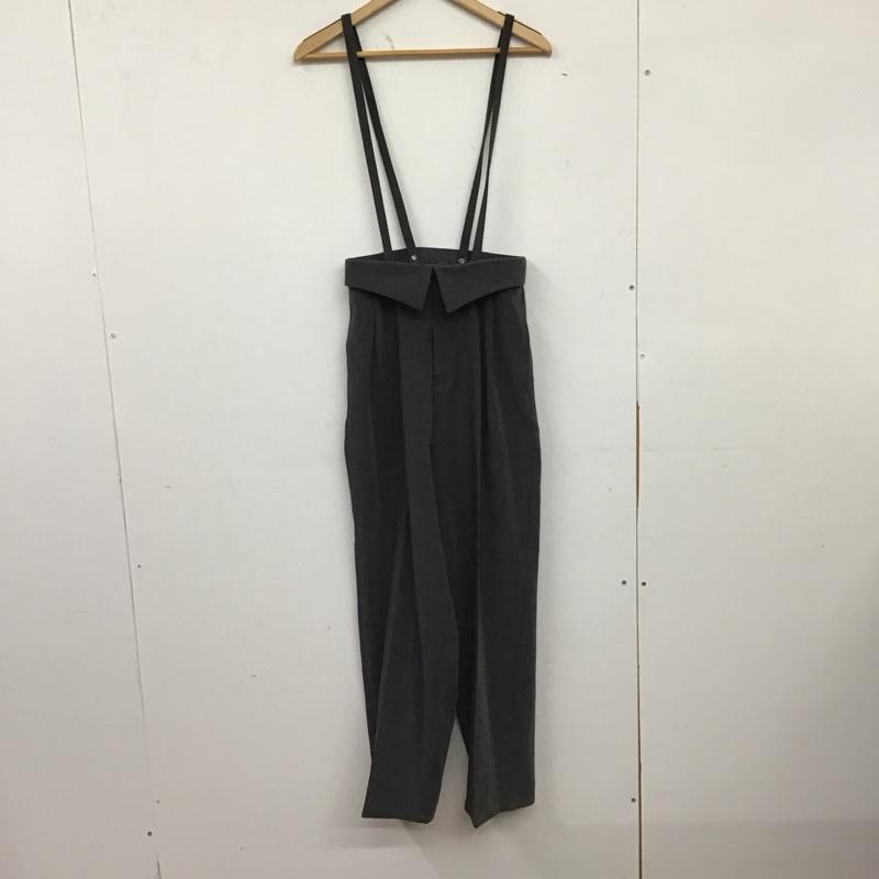 エシカ ESICA パンツ スラックス スラックスパンツ ワイドパンツ センタータックパンツ M 無地 灰 / グレー / gray レディース USED 古着 中古 10157830