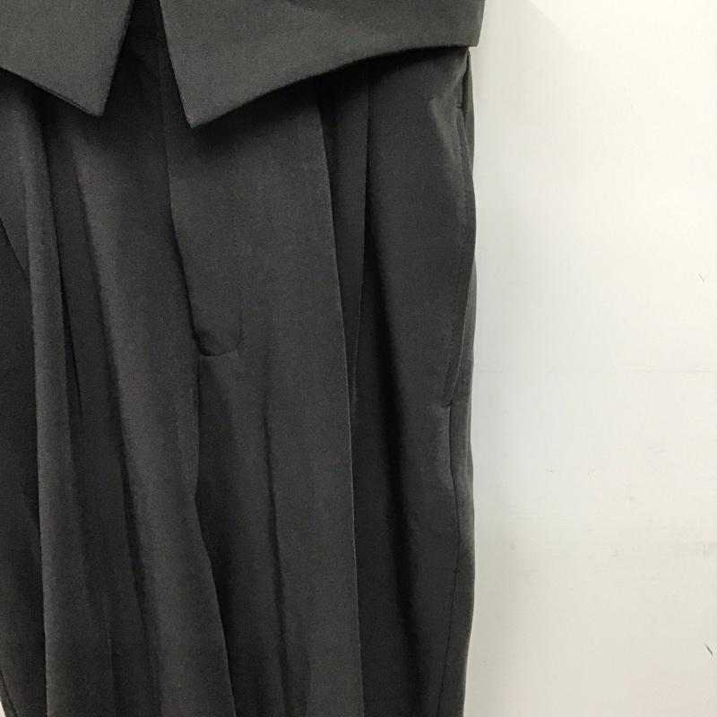 エシカ ESICA パンツ スラックス スラックスパンツ ワイドパンツ センタータックパンツ M 無地 灰 / グレー / gray レディース USED 古着 中古 10157830