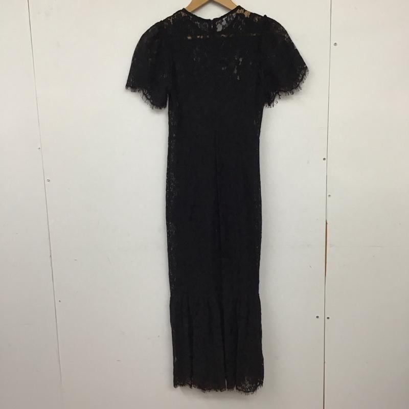 ザラ ZARA ワンピース ロングスカート 半袖ロングワンピース タイトワンピース S 総柄 黒 / ブラック / black レディース USED 古着 中古 10157832