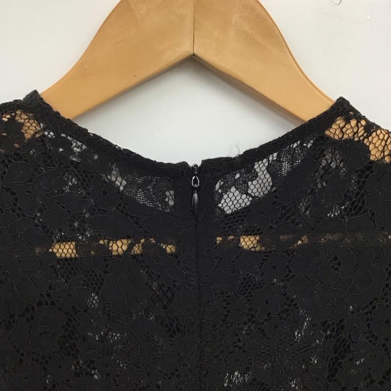 ザラ ZARA ワンピース ロングスカート 半袖ロングワンピース タイトワンピース S 総柄 黒 / ブラック / black レディース USED 古着 中古 10157832