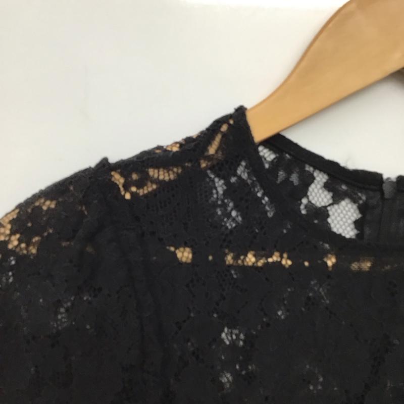 ザラ ZARA ワンピース ロングスカート 半袖ロングワンピース タイトワンピース S 総柄 黒 / ブラック / black レディース USED 古着 中古 10157832
