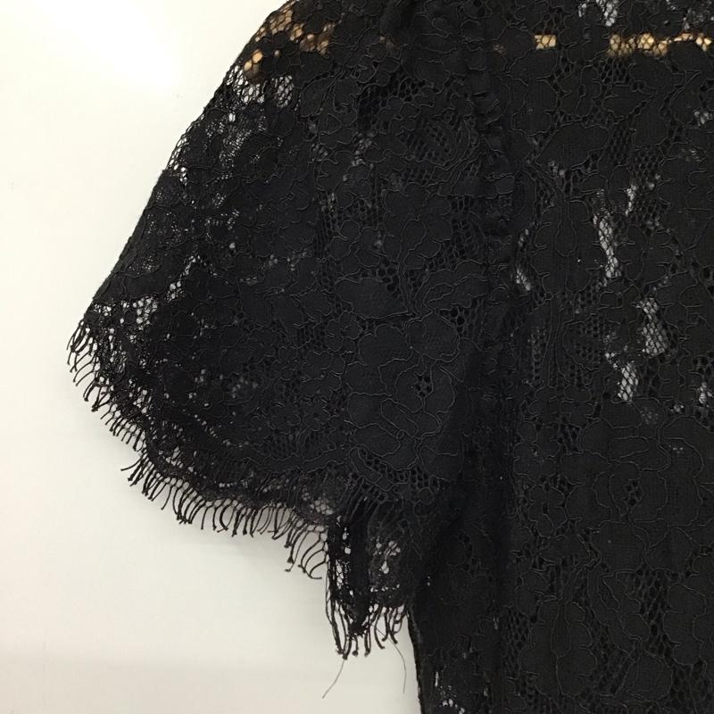 ザラ ZARA ワンピース ロングスカート 半袖ロングワンピース タイトワンピース S 総柄 黒 / ブラック / black レディース USED 古着 中古 10157832
