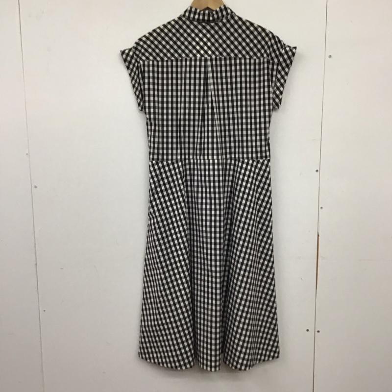 ダーマコレクション DAMA collection ワンピース ロングスカート ノースリーブロングワンピース フロントボタン チェック 白 / ホワイト / white X 黒 / ブラック / black レディース USED 古着 中古 10157834