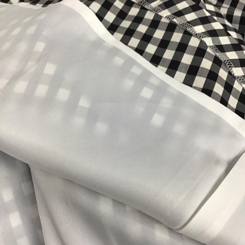 ダーマコレクション DAMA collection ワンピース ロングスカート ノースリーブロングワンピース フロントボタン チェック 白 / ホワイト / white X 黒 / ブラック / black レディース USED 古着 中古 10157834