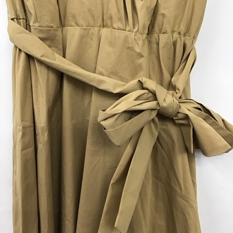 ダーマコレクション DAMA collection ワンピース ロングスカート ノースリーブロングワンピース シャツワンピース 無地 ベージュ / ベージュ / beige レディース USED 古着 中古 10157836