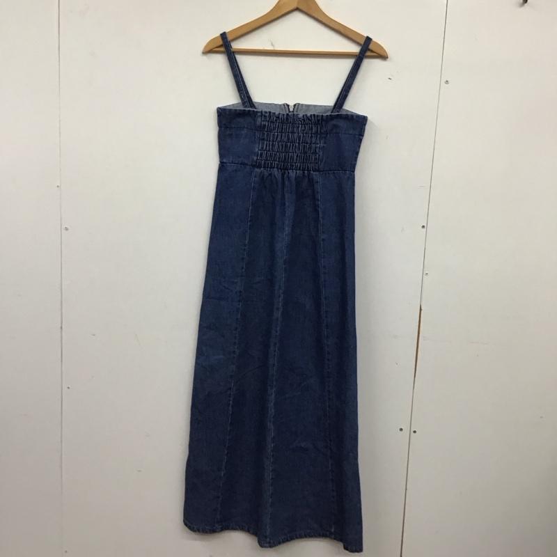 ジーナシス JEANASIS ワンピース ロングスカート デニムロングワンピース フロントジップ FREE 無地 インディゴ / インディゴ / Indigo レディース USED 古着 中古 10157838