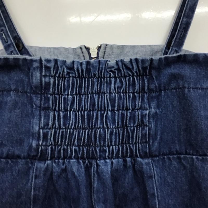 ジーナシス JEANASIS ワンピース ロングスカート デニムロングワンピース フロントジップ FREE 無地 インディゴ / インディゴ / Indigo レディース USED 古着 中古 10157838