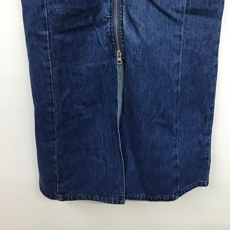 ジーナシス JEANASIS ワンピース ロングスカート デニムロングワンピース フロントジップ FREE 無地 インディゴ / インディゴ / Indigo レディース USED 古着 中古 10157838