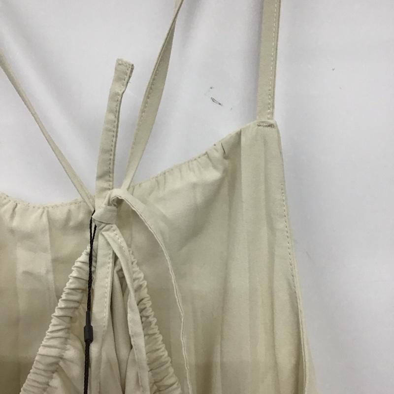 ジーナシス JEANASIS ワンピース ロングスカート ノースリーブロングワンピース フレアスカート FREE 無地 アイボリー / アイボリー / レディース USED 古着 中古 10157839